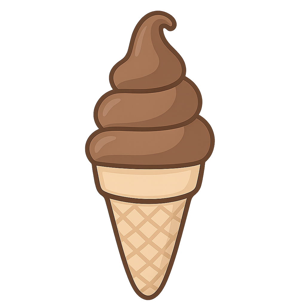 Helado decorativo
